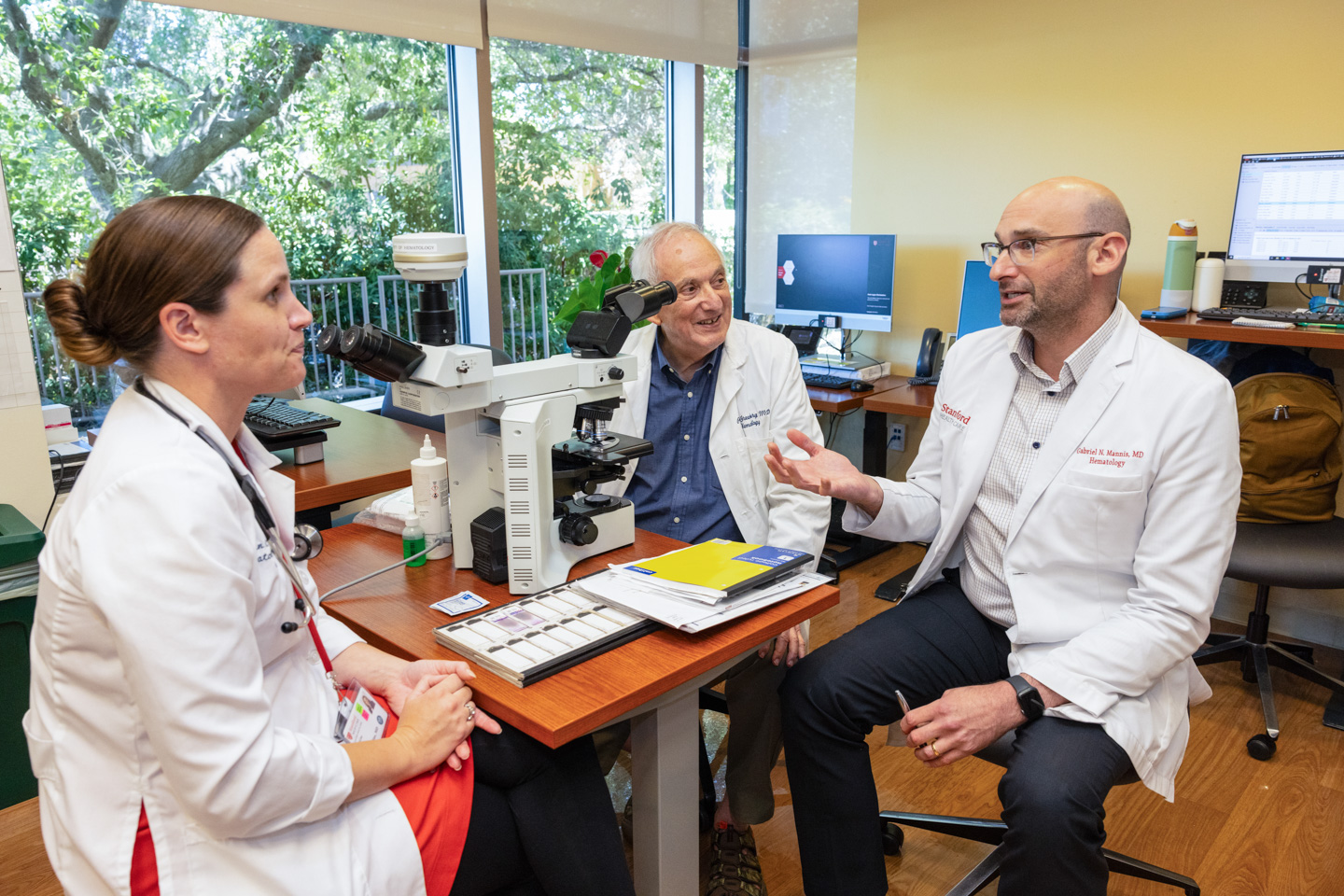 From left: Cailin Collins, MD, Peter Greenberg, MD, and Gabe Mannis, MD